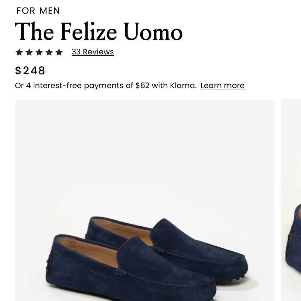 $248 M. Gemi The Felize Uomo Men’s Blue Driving Loafers